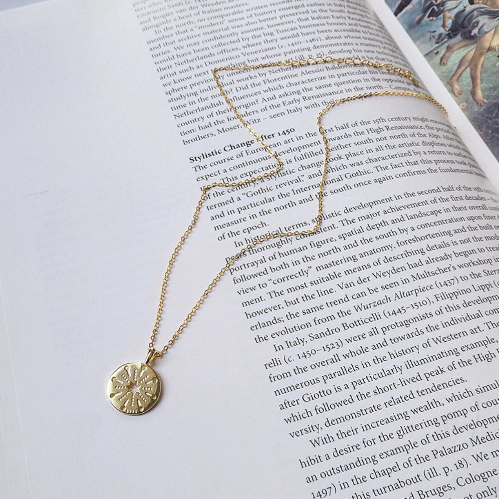 18K Gold Starlight Gold Pendant Necklace - Picture 7 of 14